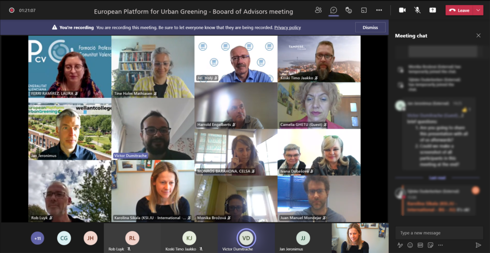 First Board of Advisors Meeting