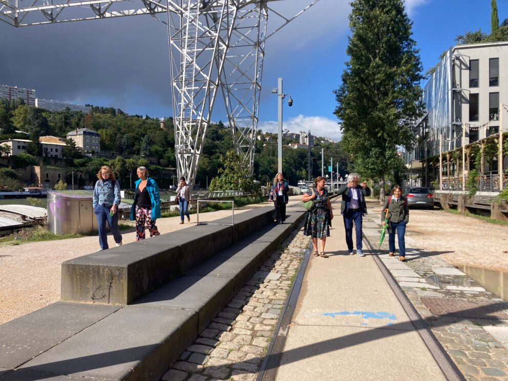 Urban Greening fieldtrip to La Confluence by the European Platform for Urban Greening (EPLUG) CoVE project as part of the 2024 Forum on Vocational Excellence in Lyon, France in September 2024